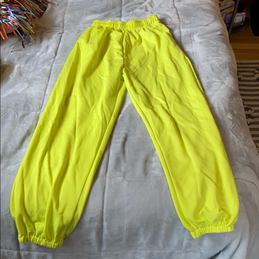 Neon Yellow Joggers